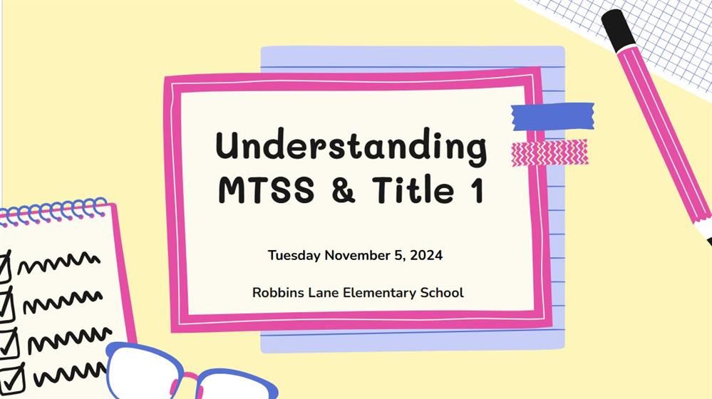  Cover slide of the title 1 presentation